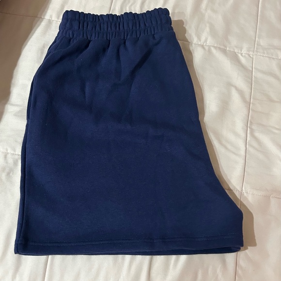 PLT Navy Sweat Shorts - Picture 2 of 3